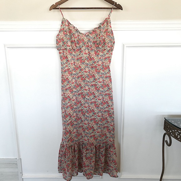 Sweet Rose Ruffled Midi Dress - Picture 8 of 14